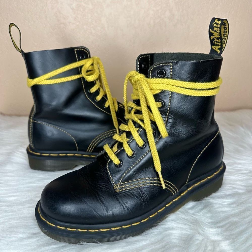 Dr. Martens 1460 Pascal Atlas Leather Lace Up Boots Size 6